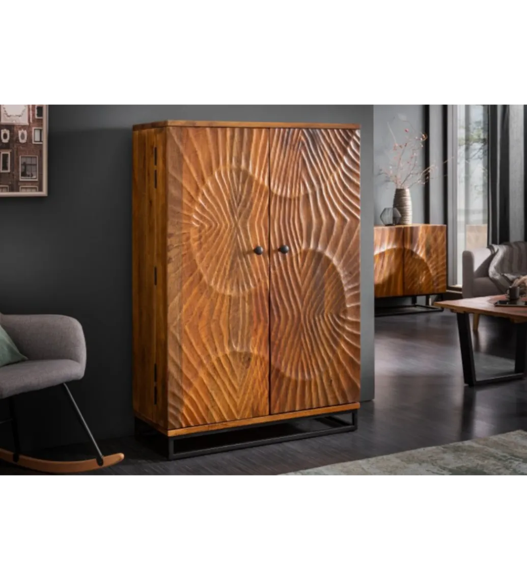 Barek komoda DAVIDE Scorpion 140 cm drewno mango brąz*Invicta Interior Best
