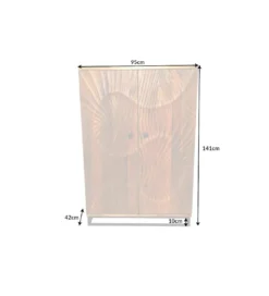 Barek komoda DAVIDE Scorpion 140 cm drewno mango brąz*Invicta Interior Best