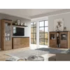 Barek LARONA 155 cm o wybarwieniu dąb lefkas z kolorem touchwood*Helvetia Discount