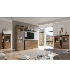 Barek LARONA 155 cm o wybarwieniu dąb lefkas z kolorem touchwood*Helvetia Discount