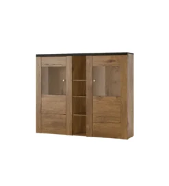 Barek LARONA 155 cm o wybarwieniu dąb lefkas z kolorem touchwood*Helvetia Discount