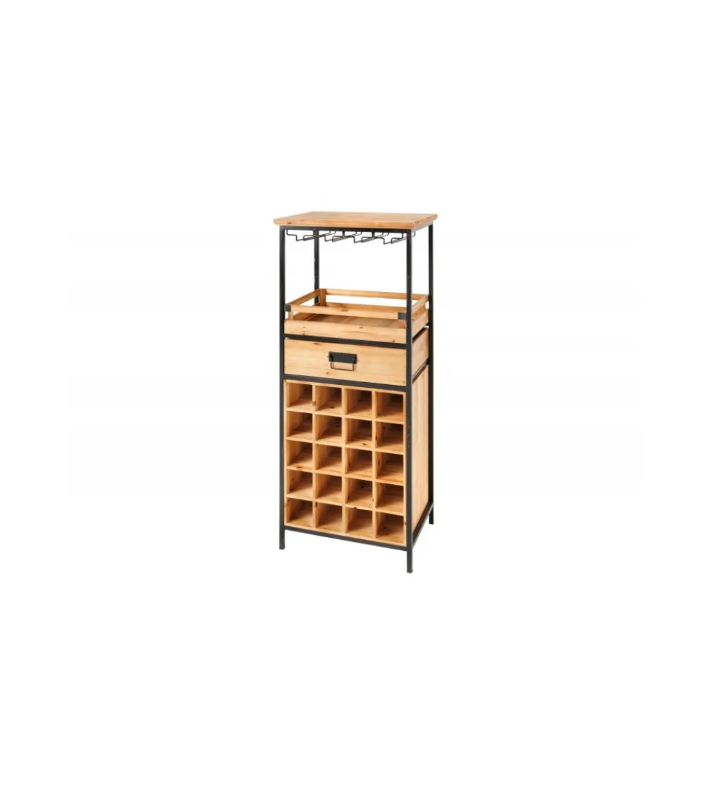 Barek na wino TULUZA 48 cm drewno sosna*Invicta Interior Sale