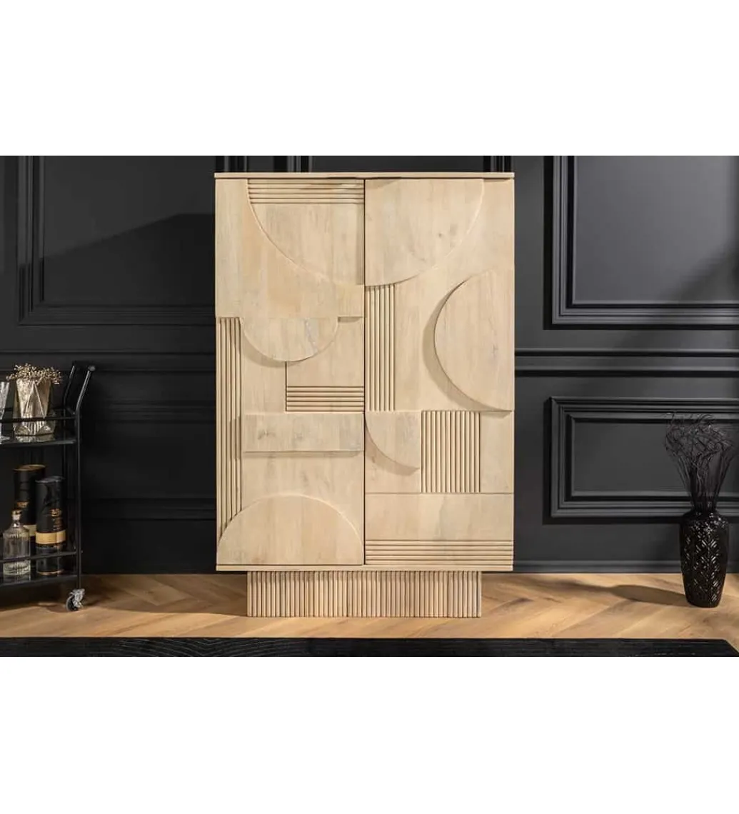 Barek TORINGU 95 cm bielone drewno mango*Invicta Interior Clearance