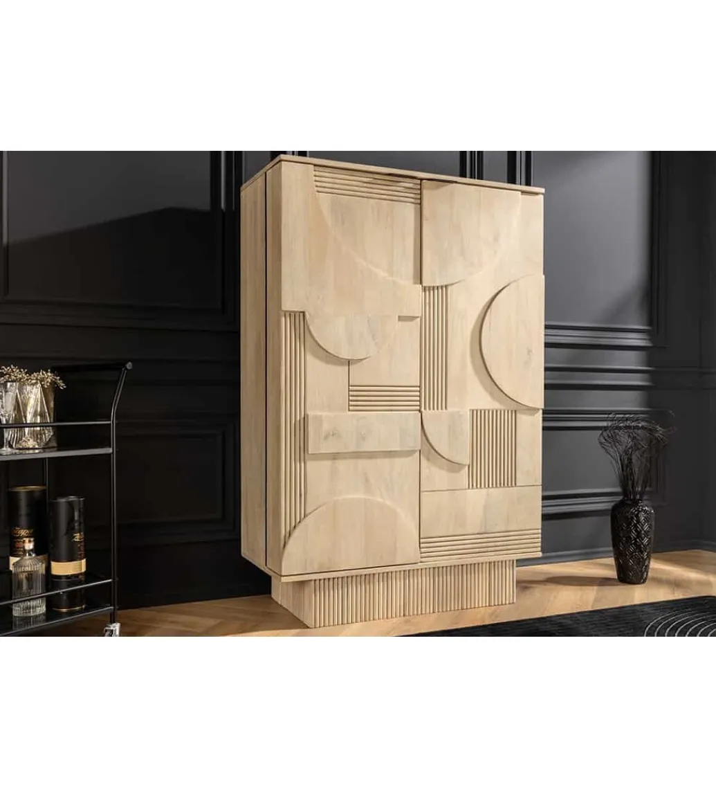 Barek TORINGU 95 cm bielone drewno mango*Invicta Interior Clearance