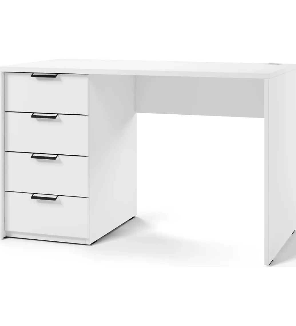 Biurko BAROLD 120 - 140 cm biały*ELTAP New