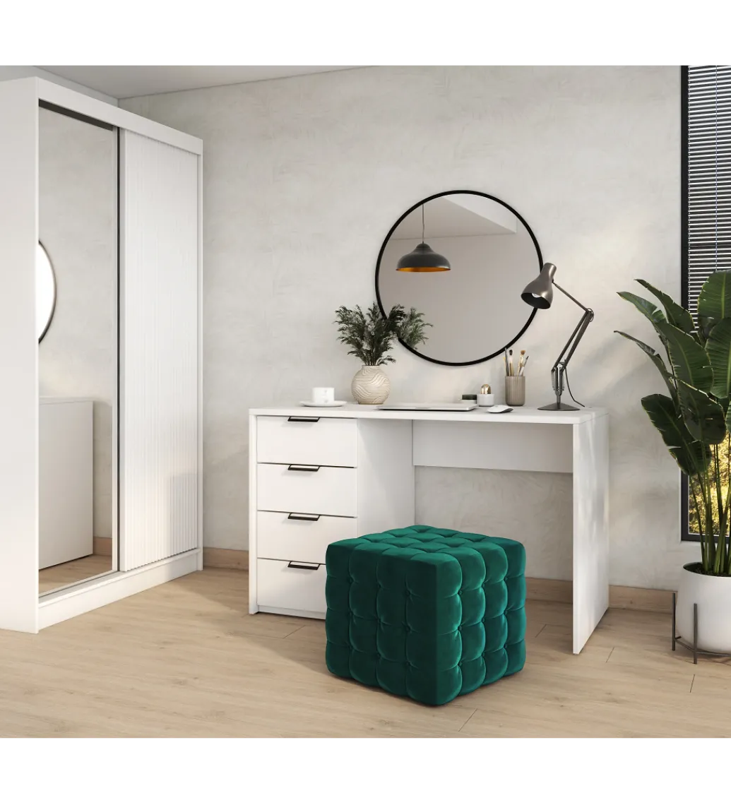 Biurko BAROLD 120 - 140 cm biały*ELTAP New