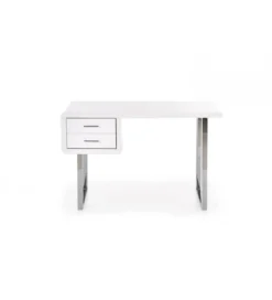 Biurko B30 120 cm biały chrom*Halmar Outlet