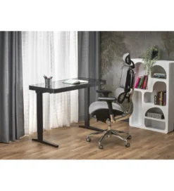 Biurko B52 120 cm z funkcją regulacji wysokości czarne*Halmar Clearance