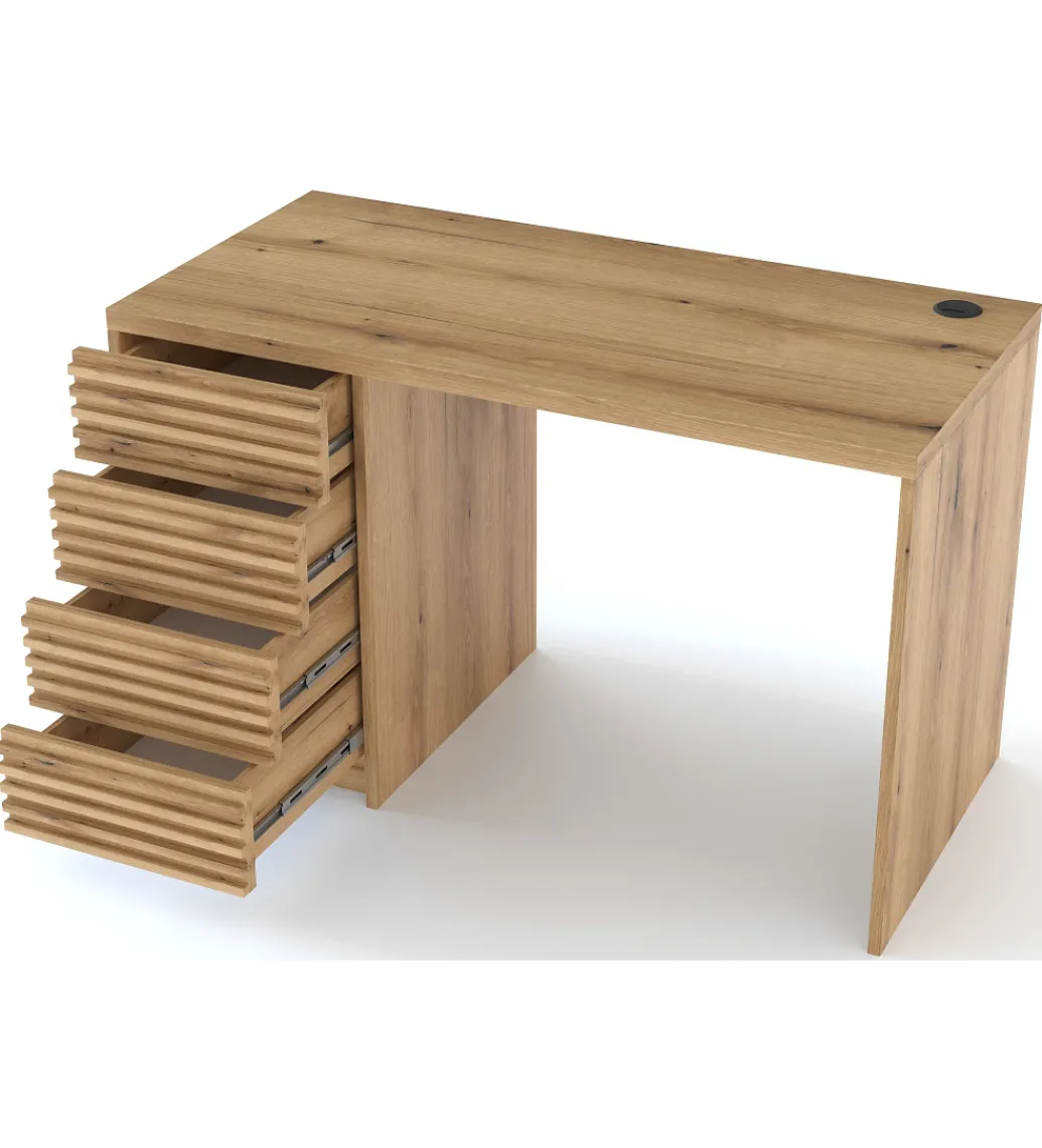 Biurko BISETT 120 - 140 cm dąb artisan*ELTAP Hot
