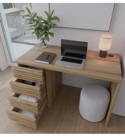 Biurko Bisett 120 x 60 cm naturalne*ELTAP Outlet