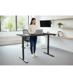 Biurko BLACK DESK 140 cm antracyt*Invicta Interior Outlet