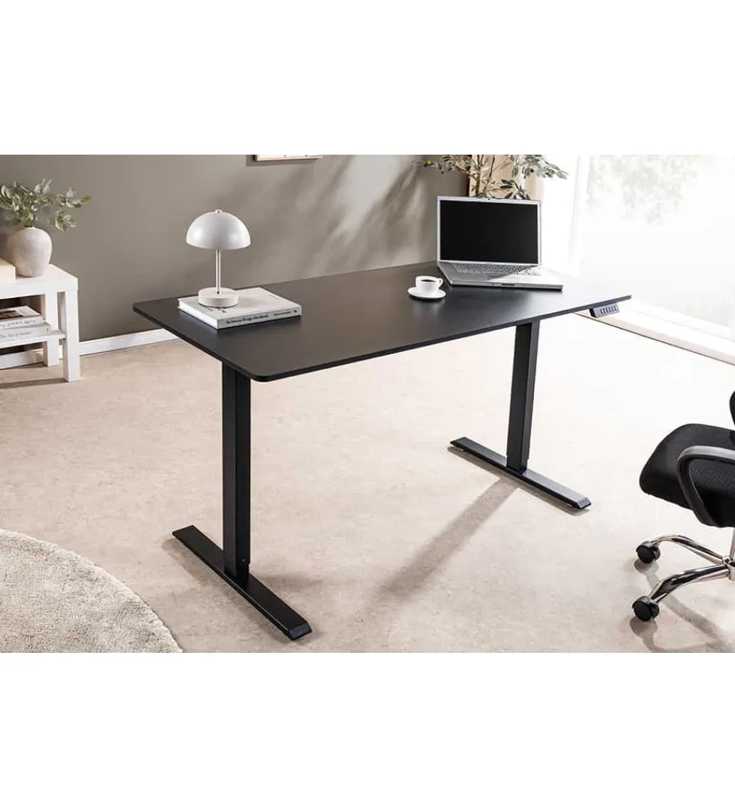 Biurko BLACK DESK 140 cm antracyt*Invicta Interior Outlet