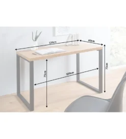 Biurko Black Desk 120 cm w kolorze dębowym outlet*Invicta Interior Best