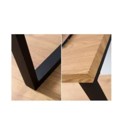 Biurko Black Desk 120 cm w kolorze dębowym outlet*Invicta Interior Best