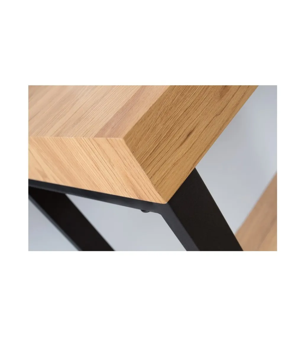 Biurko Black Desk 120 cm w kolorze dębu*Invicta Interior Best