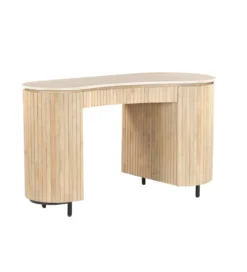 Biurko BRIX DEXTER 136 cm drewno mango kamień bottecino*LF-Design Sale