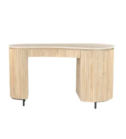 Biurko BRIX DEXTER 136 cm drewno mango kamień bottecino*LF-Design Sale