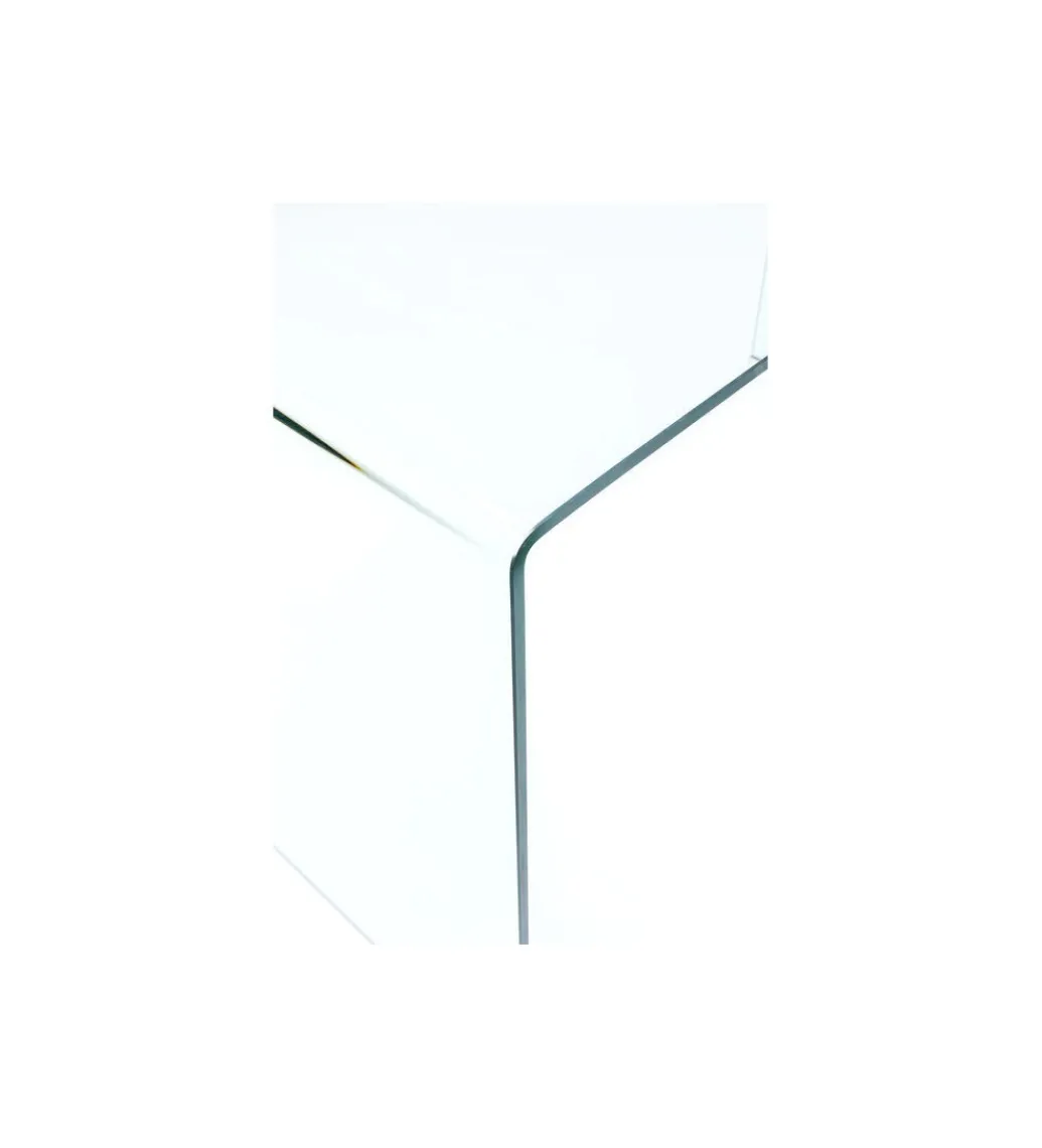 Biurko Clear Club 125 cm szklane*KARE New