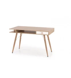 Biurko DOLORES 120 cm w odcieniu dąb sonoma - biały*Halmar Outlet