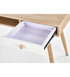 Biurko DOLORES 120 cm w odcieniu dąb sonoma - biały*Halmar Outlet