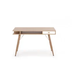 Biurko DOLORES 120 cm w odcieniu dąb sonoma - biały*Halmar Outlet