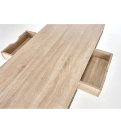 Biurko dwustanowiskowe COAST 139 cm w kolorze dąb sonoma biały*Halmar Online