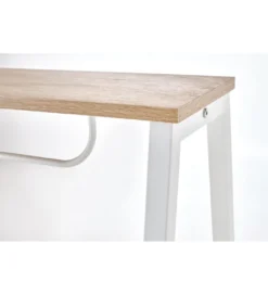 Biurko dwustanowiskowe COAST 139 cm w kolorze dąb sonoma biały*Halmar Online