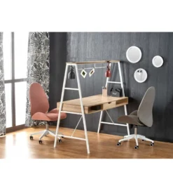 Biurko dwustanowiskowe COAST 139 cm w kolorze dąb sonoma biały*Halmar Online