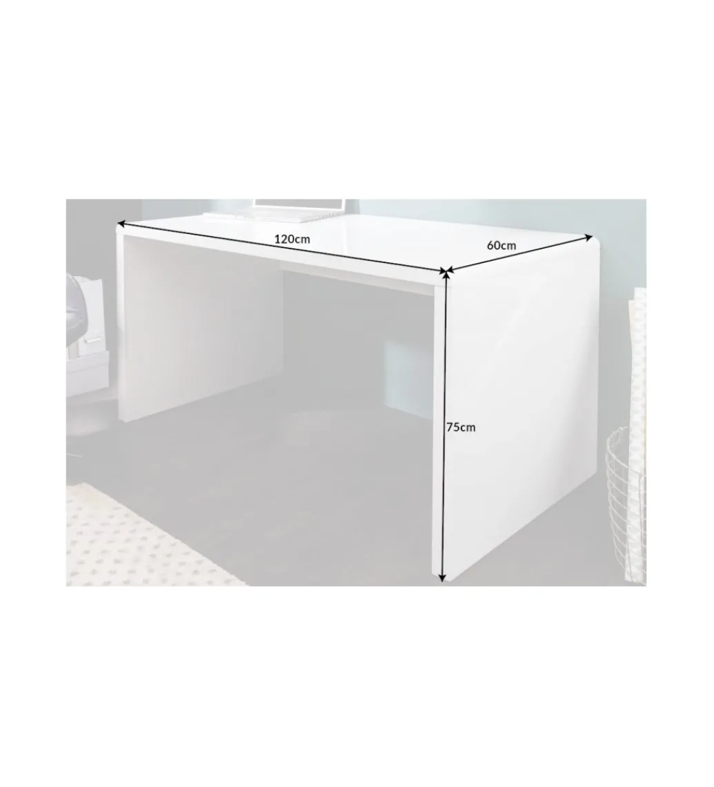 Biurko Fast Trade 120 cm białe*Invicta Interior Best