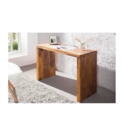 Biurko FINICE Makassar 100 cm drewno Sheesham*Invicta Interior Clearance