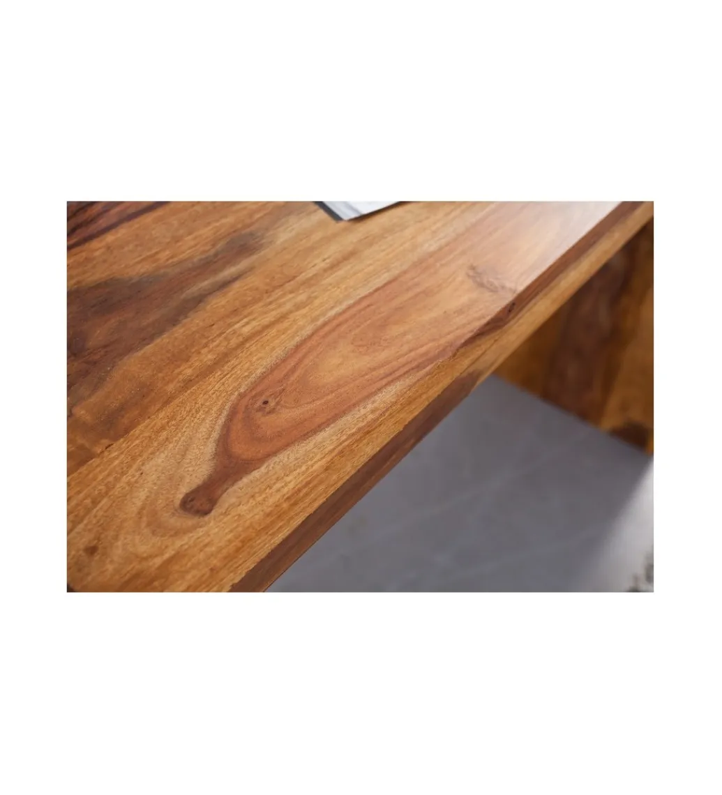 Biurko FINICE Makassar 100 cm drewno Sheesham*Invicta Interior Clearance