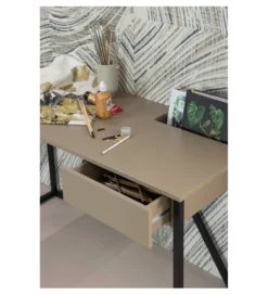 Biurko JULIUS 126 cm drewno sosny szary*WOOOD Hot