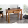 Biurko Makassar FINICE 100 cm drewno Sheesham*Invicta Interior Clearance