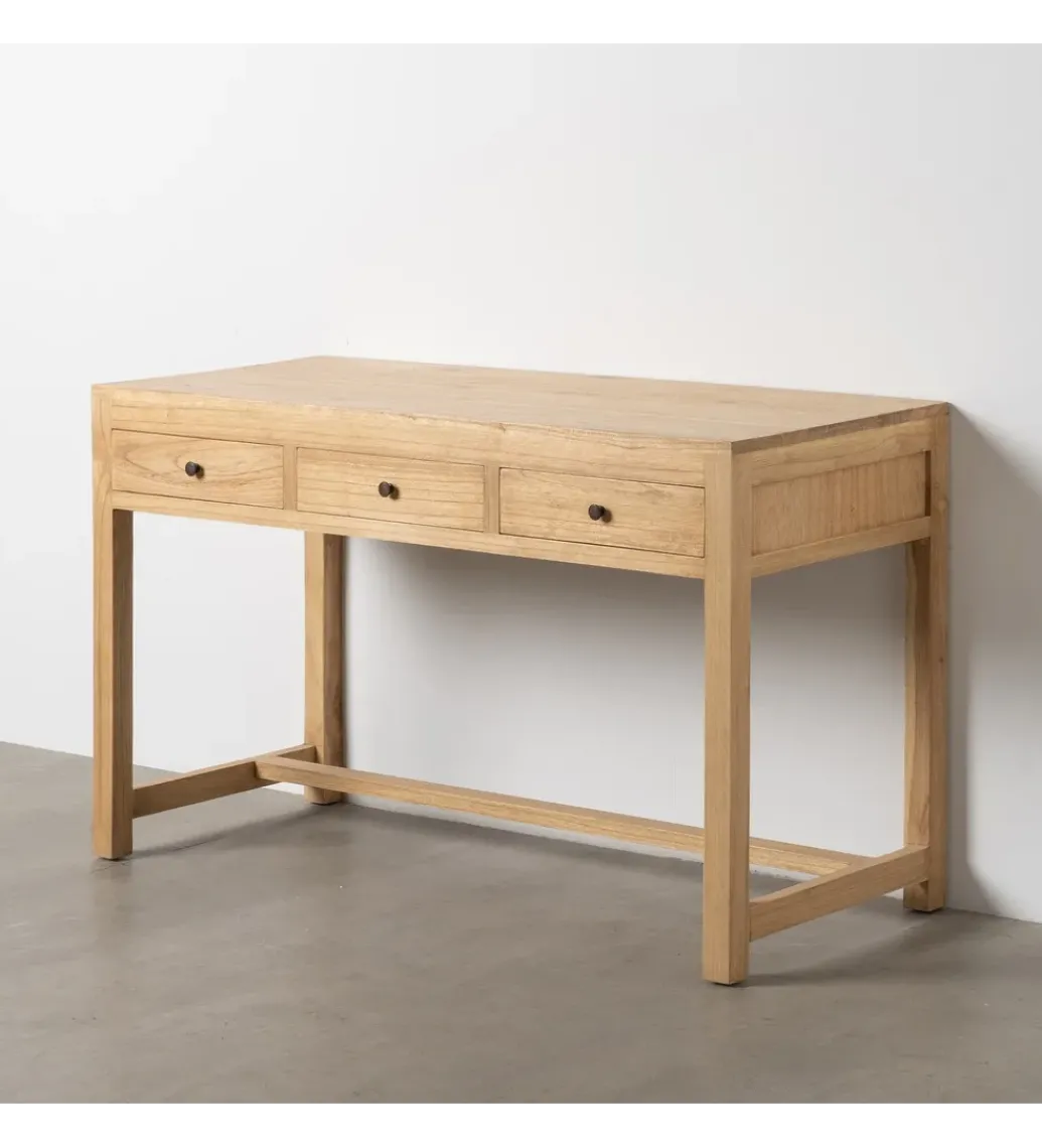 Biurko MEGANY 130 cm drewno mindi*Zona-Design Outlet