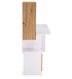 Biurko MISO 144 cm drewno dębu artisan białe*Halmar Clearance