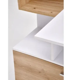 Biurko MISO 144 cm drewno dębu artisan białe*Halmar Clearance