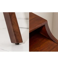 Biurko Monsoon 100 cm drewno ciemna akacja*Invicta Interior - przedsprzedaż Outlet