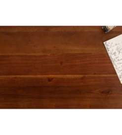 Biurko Monsoon 100 cm drewno ciemna akacja*Invicta Interior - przedsprzedaż Outlet