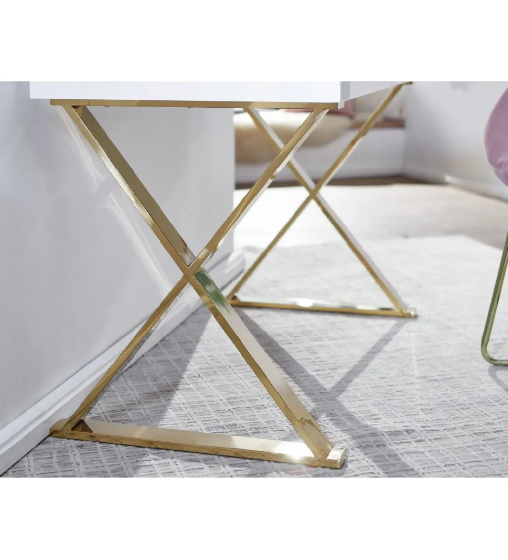 Biurko MONTERIA 118 cm białe*WOHNLING, GERMANY Hot