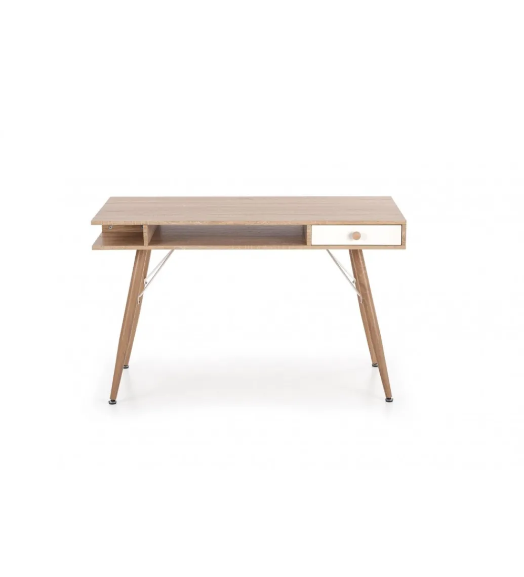 Biurko MORODER 120 cm w kolorze dąb sonoma*Halmar Sale
