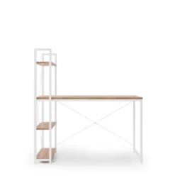 Biurko NARVIK 120 cm w kolorze biały dąb sonoma*Halmar Online