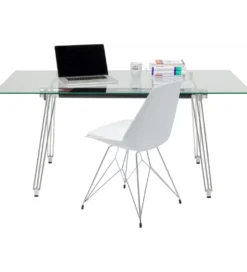 Biurko OFFICIA 160 x 80 cm szklane*KARE Online