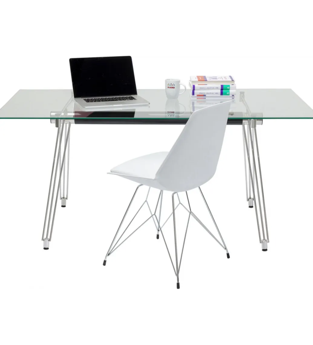 Biurko OFFICIA 160 x 80 cm szklane*KARE Online