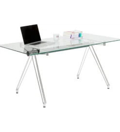Biurko OFFICIA 160 x 80 cm szklane*KARE Online