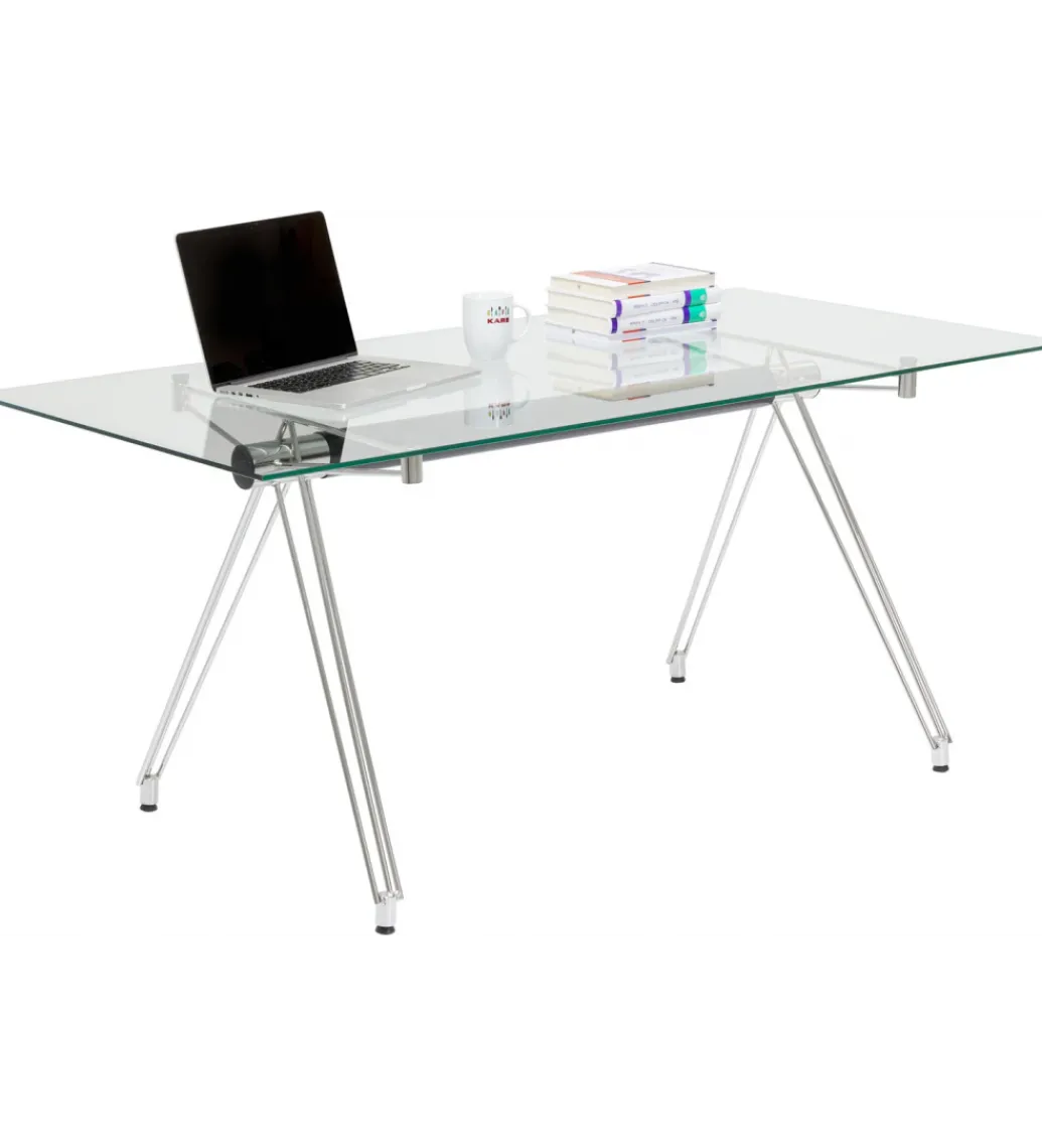 Biurko OFFICIA 160 x 80 cm szklane*KARE Online