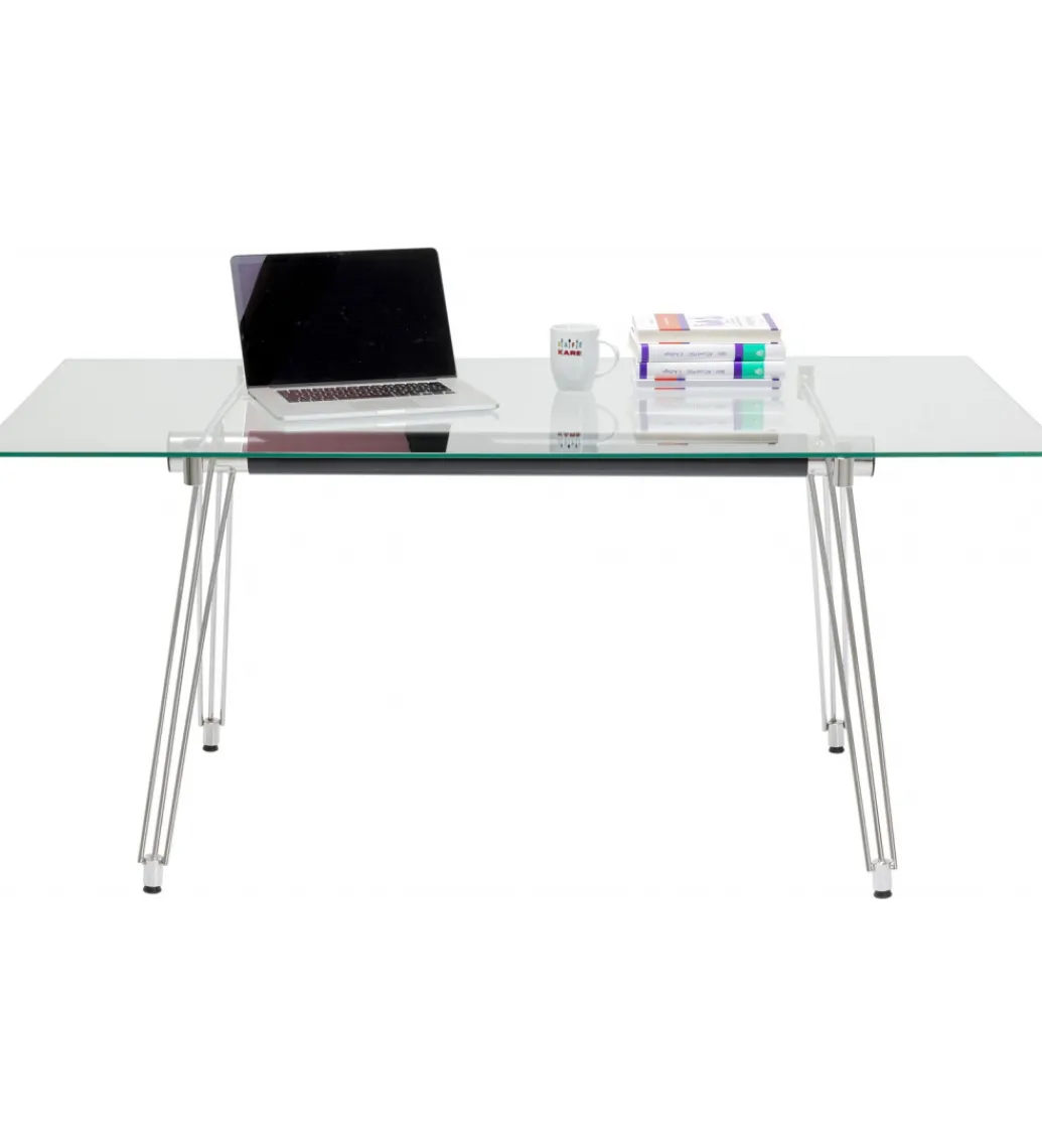 Biurko OFFICIA 160 x 80 cm szklane*KARE Online