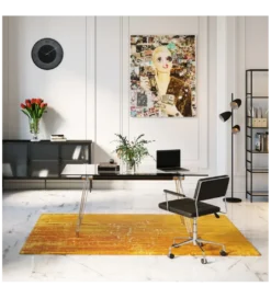 Biurko OFFICIA 160 x 80 cm szklane*KARE Online
