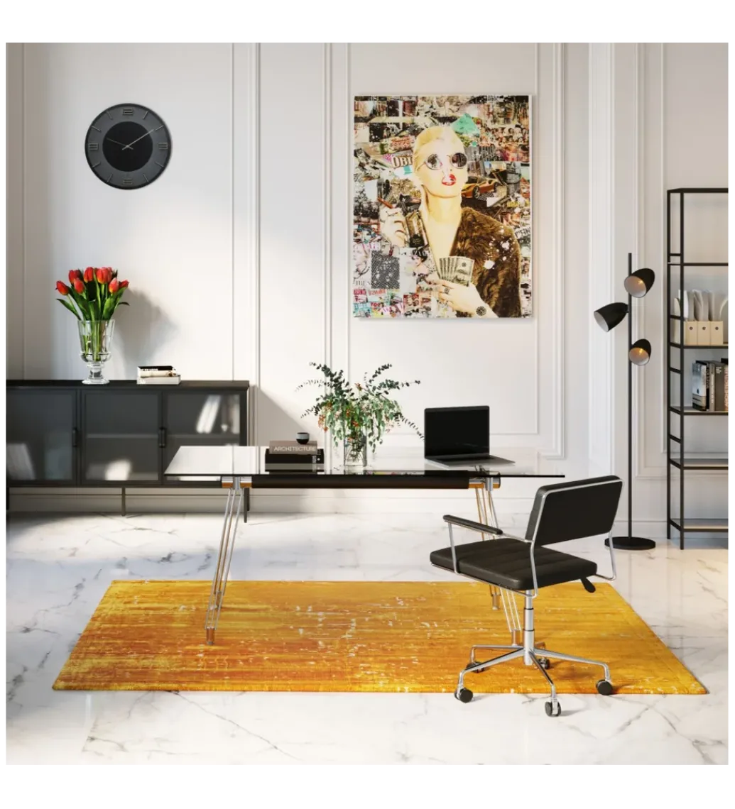 Biurko OFFICIA 160 x 80 cm szklane*KARE Online