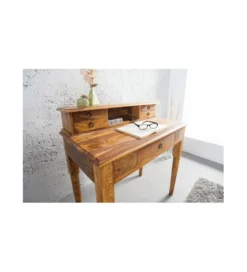 Biurko PRIMA Hemingway 90 cm drewno Sheesham*Invicta Interior Best