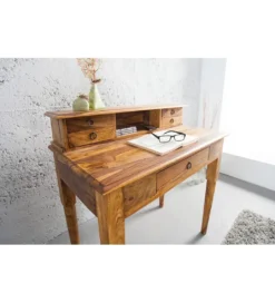 Biurko PRIMA Hemingway 90 cm drewno Sheesham*Invicta Interior Best